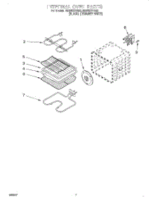 05 - Internal Oven parts for Whirlpool Oven RBD307PDB2 from AppliancePartsPros.com