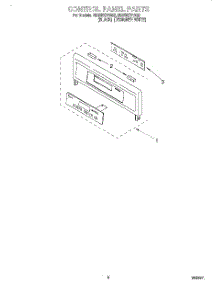 06 - Control Panel, Literature parts for Whirlpool Oven RBD307PDB2 from AppliancePartsPros.com