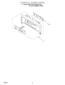 02 - Control Panel, Literature parts for Whirlpool Oven RBD277PDB2 from AppliancePartsPros.com