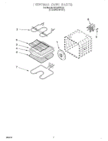 05 - Internal Oven parts for Whirlpool Oven RBD307PDQ4 from AppliancePartsPros.com