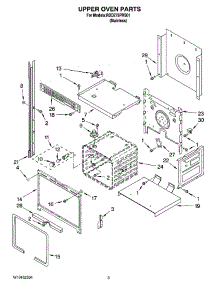 02 - Upper Oven Parts parts for Whirlpool Oven RBD275PRS01 from AppliancePartsPros.com