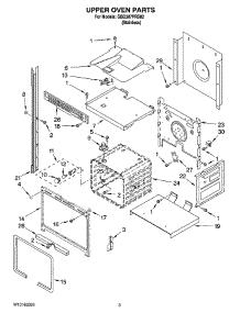 02 - Upper Oven Parts parts for Whirlpool Oven GBD307PRS02 from AppliancePartsPros.com