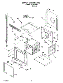 02 - Upper Oven Parts parts for Whirlpool Oven RBD245PRS01 from AppliancePartsPros.com