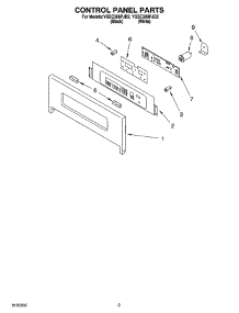 02 - Control Panel Parts parts for Whirlpool Oven YGSC308PJB2 from AppliancePartsPros.com