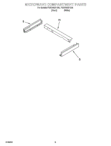 07 - Microwave Compartment Parts parts for Whirlpool Oven YGSC308PJB0 from AppliancePartsPros.com