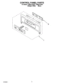 02 - Control Panel Parts parts for Whirlpool Oven YGBS277PDB7 from AppliancePartsPros.com