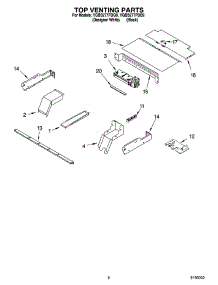 05 - Top Venting Parts, Optional Parts parts for Whirlpool Oven YGBS277PDB9 from AppliancePartsPros.com