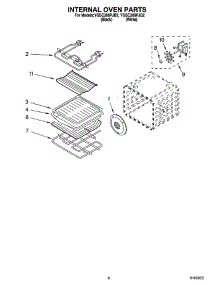 05 - Internal Oven Parts parts for Whirlpool Oven YGSC308PJQ2 from AppliancePartsPros.com