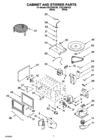 06 - Cabinet And Stirrer Parts parts for Whirlpool Oven YGSC308PJQ2 from AppliancePartsPros.com