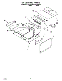 09 - Top Venting Parts, Optional Parts parts for Whirlpool Oven YGSC308PJQ2 from AppliancePartsPros.com