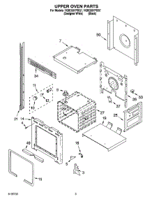 02 - Upper Oven Parts parts for Whirlpool Oven YGBD307PDQ7 from AppliancePartsPros.com