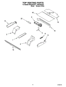 05 - Top Venting Parts, Optional Parts parts for Whirlpool Oven YRBS305PDB7 from AppliancePartsPros.com
