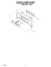 02 - Control Panel Parts parts for Whirlpool Oven YGBS277PDB6 from AppliancePartsPros.com