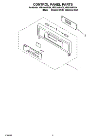 04 - Control Panel Parts parts for Whirlpool Oven YRBS305PDB9 from AppliancePartsPros.com