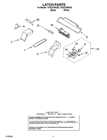 04 - Latch Parts parts for Whirlpool Oven YGSC278PJB2 from AppliancePartsPros.com