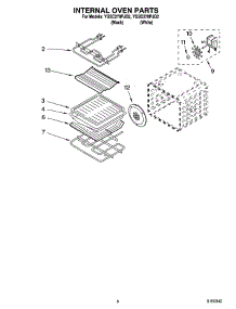 05 - Internal Oven Parts parts for Whirlpool Oven YGSC278PJB2 from AppliancePartsPros.com