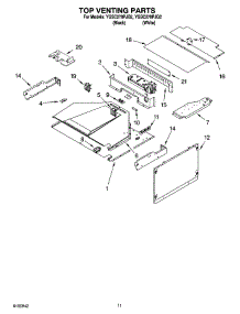 09 - Top Venting Parts, Optional Parts parts for Whirlpool Oven YGSC278PJB2 from AppliancePartsPros.com