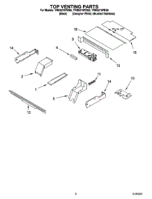 05 - Top Venting Parts, Miscellaneous Parts parts for Whirlpool Oven YRBS275PDQ9 from AppliancePartsPros.com