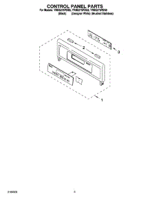 02 - Control Panel Parts parts for Whirlpool Oven YRBS275PDB9 from AppliancePartsPros.com