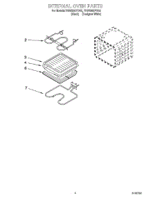 03 - Internal Oven Parts parts for Whirlpool Oven YRBS305PDB5 from AppliancePartsPros.com