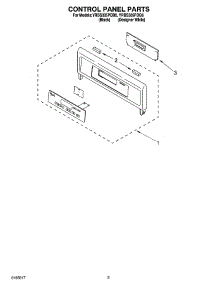 04 - Control Panel Parts parts for Whirlpool Oven YRBS305PDQ6 from AppliancePartsPros.com