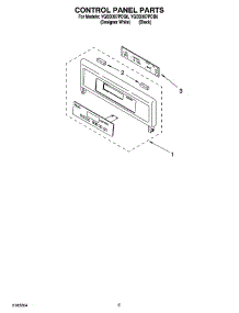03 - Control Panel Parts parts for Whirlpool Oven YGBD307PDQ6 from AppliancePartsPros.com
