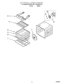 05 - Internal Oven Parts parts for Whirlpool Oven YGSC308PJQ0 from AppliancePartsPros.com