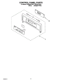 04 - Control Panel Parts parts for Whirlpool Oven YGBS307PDQ9 from AppliancePartsPros.com