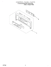 02 - Control Panel parts for Whirlpool Oven RBS275PDQ8 from AppliancePartsPros.com