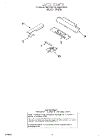 04 - Latch parts for Whirlpool Oven RMC275PDQ1 from AppliancePartsPros.com