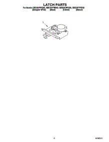 04 - Latch Parts parts for Whirlpool Oven GBD307PRS00 from AppliancePartsPros.com