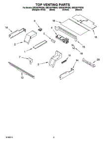 07 - Top Venting Parts, Optional Parts parts for Whirlpool Oven GBD307PRS00 from AppliancePartsPros.com
