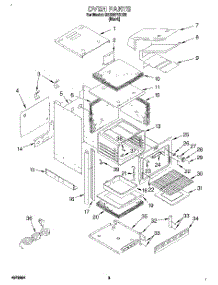 03 - Oven parts for Whirlpool Oven SB100PEDB2 from AppliancePartsPros.com
