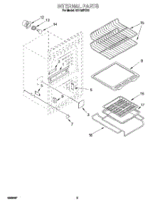 02 - Internal parts for Whirlpool Oven SB130PER5 from AppliancePartsPros.com