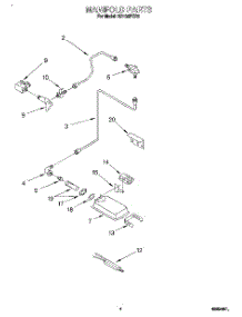 03 - Manifold parts for Whirlpool Oven SB130PER5 from AppliancePartsPros.com