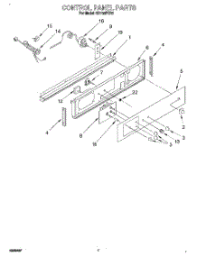 05 - Control Panel parts for Whirlpool Oven SB130PER5 from AppliancePartsPros.com