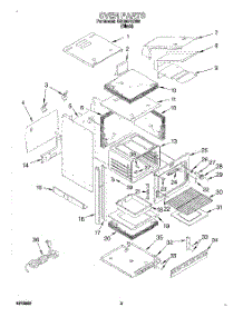 03 - Oven parts for Whirlpool Oven SB130PEDB0 from AppliancePartsPros.com