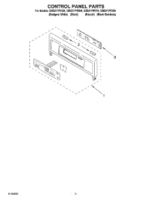 02 - Control Panel parts for Whirlpool Oven GBS277PDQ9 from AppliancePartsPros.com