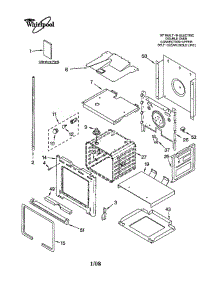 Lower Oven parts for Whirlpool Oven GBD307PDT2 from AppliancePartsPros.com