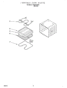 04 - Internal Oven parts for Whirlpool Oven RBS270PDB4 from AppliancePartsPros.com