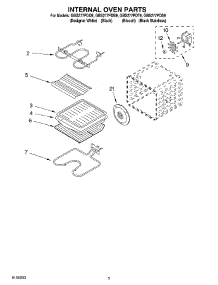 04 - Internal Oven parts for Whirlpool Oven GBS277PDS9 from AppliancePartsPros.com