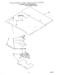 05 - Component Shelf And Latch, Lit / Optional parts for Whirlpool Oven RB760PXBQ2 from AppliancePartsPros.com