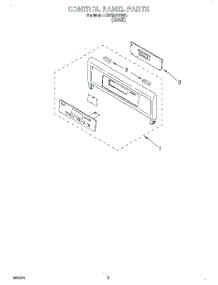 02 - Control Panel, Literature parts for Whirlpool Oven RBS270PDB3 from AppliancePartsPros.com