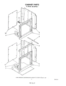 03 - Cabinet parts for Whirlpool Oven RB130PXK1 from AppliancePartsPros.com