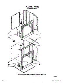 03 - Cabinet parts for Whirlpool Oven RB130PXV4 from AppliancePartsPros.com