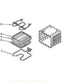 Internal Oven parts for Whirlpool Oven RBS248PDB4 from AppliancePartsPros.com
