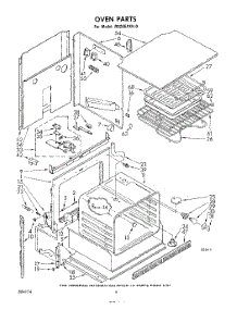 03 - Oven parts for Whirlpool Oven RB265PXK0 from AppliancePartsPros.com