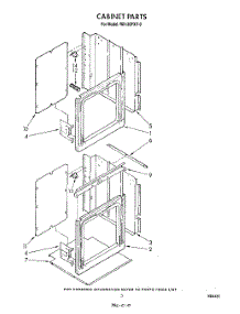 03 - Cabinet parts for Whirlpool Oven RB130PXV0 from AppliancePartsPros.com
