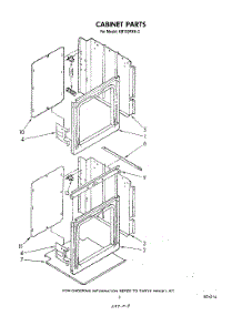 03 - Cabinet parts for Whirlpool Oven RB130PXK2 from AppliancePartsPros.com