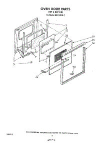 05 - Oven Door parts for Whirlpool Oven RB130PXK2 from AppliancePartsPros.com